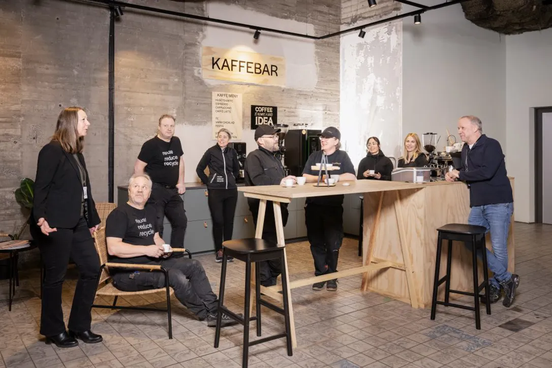 Bild på hela teamet hos ECO3 i Arvika.