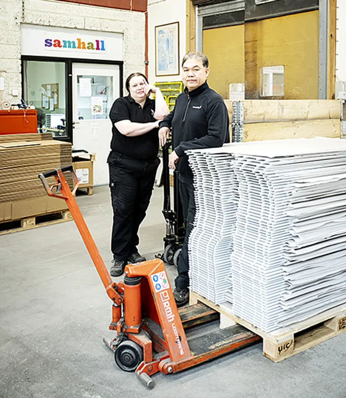 Jennie Dacke och Davud Thammawongsa planerar dagen.